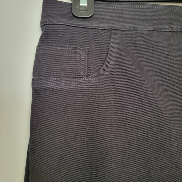 Spanx Jean-ish Ankle Leggings Black Stretch Slimming Pants Size Large - Picture 10 of 11